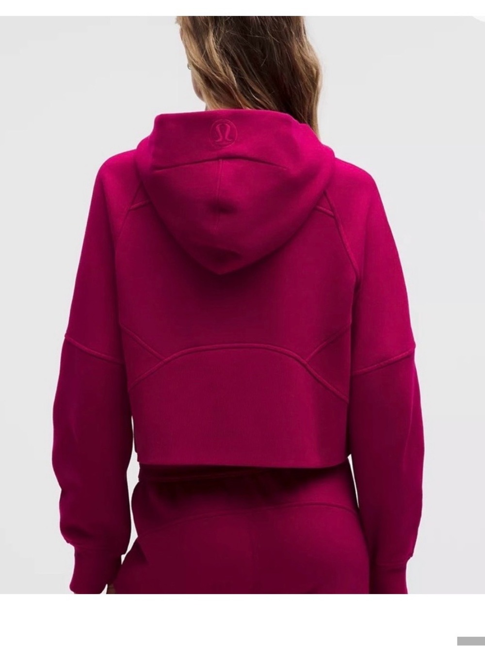 lululemon athletica Half-Zip Pullover Sweatshirt Berry Rumble - Picture 2 of 7